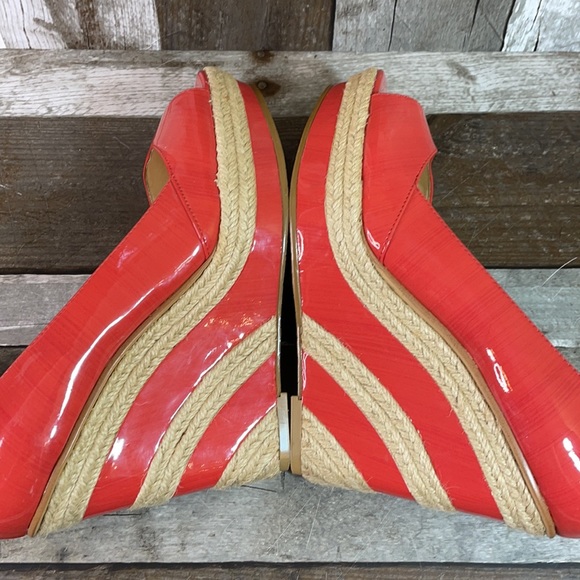 Calvin Klein Harlo Platform Peep Toe Wedges - Picture 5 of 9